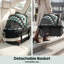 39'H 4-Wheel Foldable Pet Stroller for Small/Medium Dogs & Cats– 3-in-1 Convertible Design with Removable Carrier & One-Click Folding Mechanism-129083260