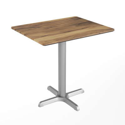 Plateau de table 24 po x 30 po sans soudure toutes saisons avec base entrecroisée 24 po x 30 po