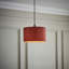 Cotton Blend Drum Pendant Shade ( Slip-On ) in Orange-2139297721