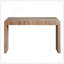 Rustic Wooden Console Table With Drawer – Minimalist Design, Ribbed Texture, And Natural Finish
