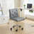 Armless Desk Chair Set Of 2, Mid Back Swivel Office Chair, Adjustable Task Chair With Rolling Wheels And Modern Tufted-353128353