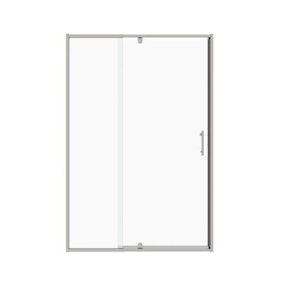 44-48" W x 71" H Piovt Swing Glass Shower Door,Pivot Frame Sliding Shower Door with 1/4"(6mm) Clear SGCC Tempered Glass,Shower Doors,Reversible Installation