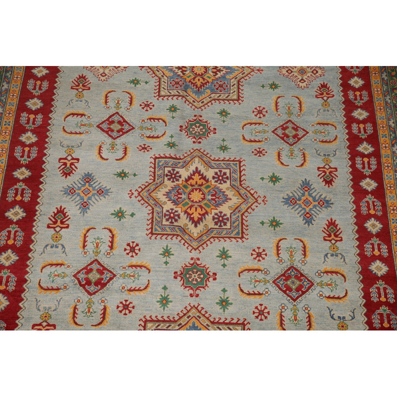 Geometric Kazak Oriental Area Rug 10x13
