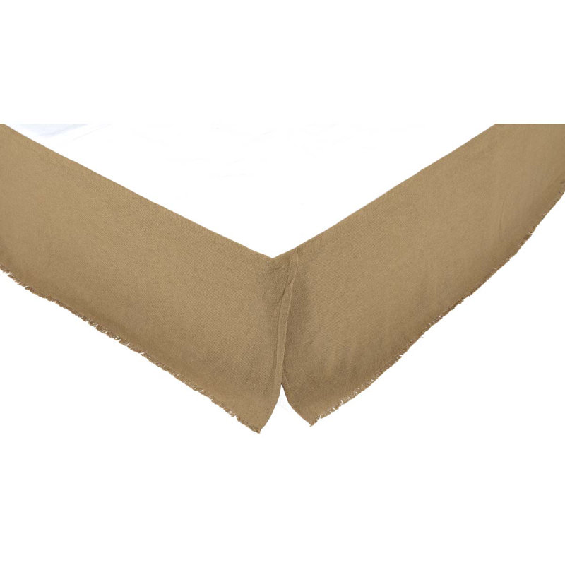 Tailored Bed Skirt, King, Natural
