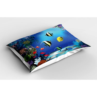 Fishes Polyester Sham Set