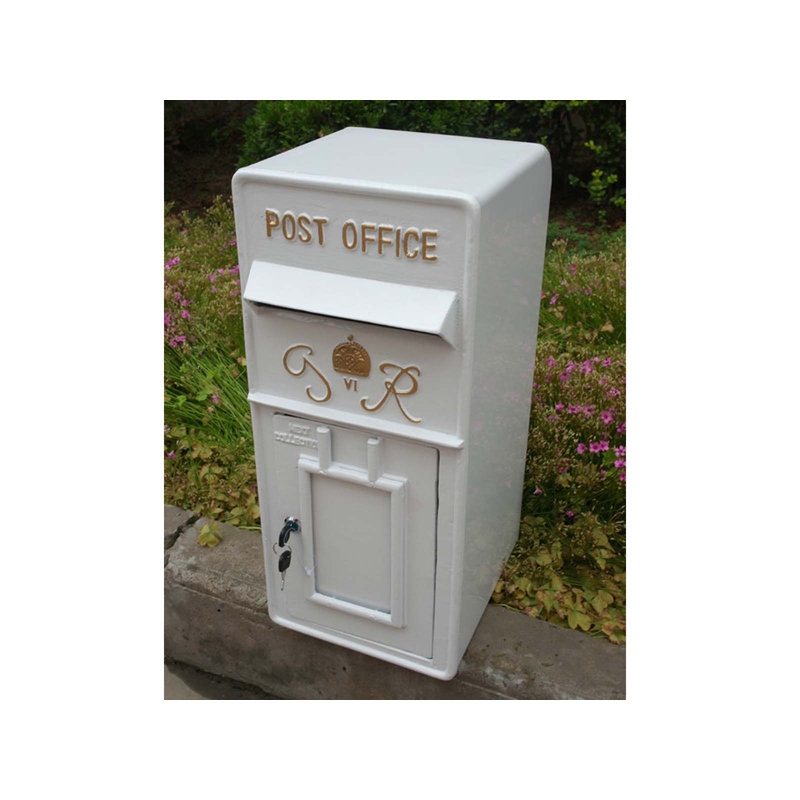 Carrickfergus Aluminum Wall Mounted Post Box, White