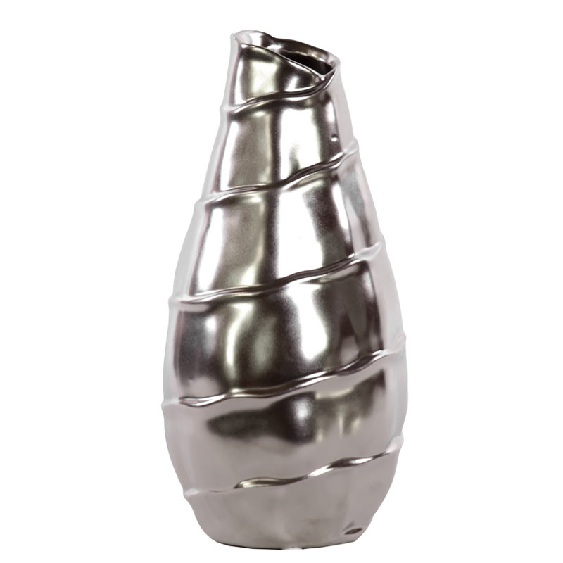 Deshields Ceramic / Porcelain Table Vase, 10.25" H x 4.5" W x 4.5" D