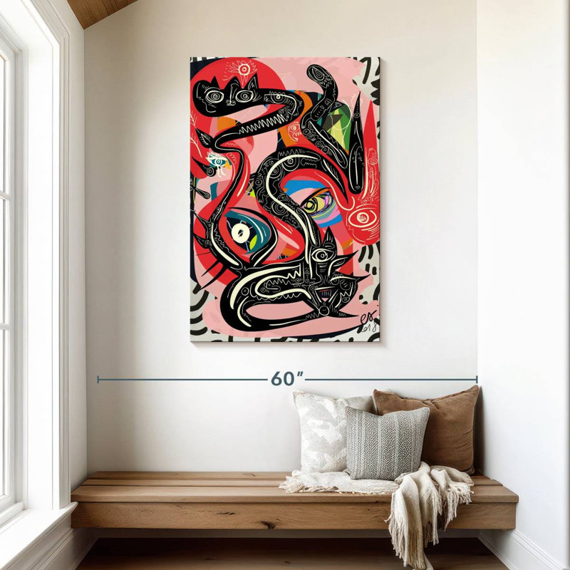 Kelan Graffiti mystique serpent, H 45 po x l 30 po
