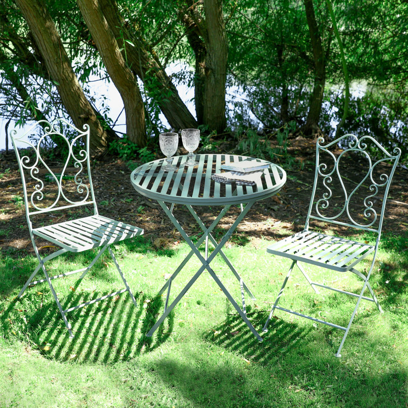 Eleanora 2 - Person Patio Dining Set with Round Table