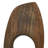 Dorpha Geometric Wood Sculpture with Light Marble Rectangular Base