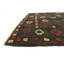 Tapis de zone en laine vert 4 pi x 4 pi 3 po one-of-kind-noué la main Earley