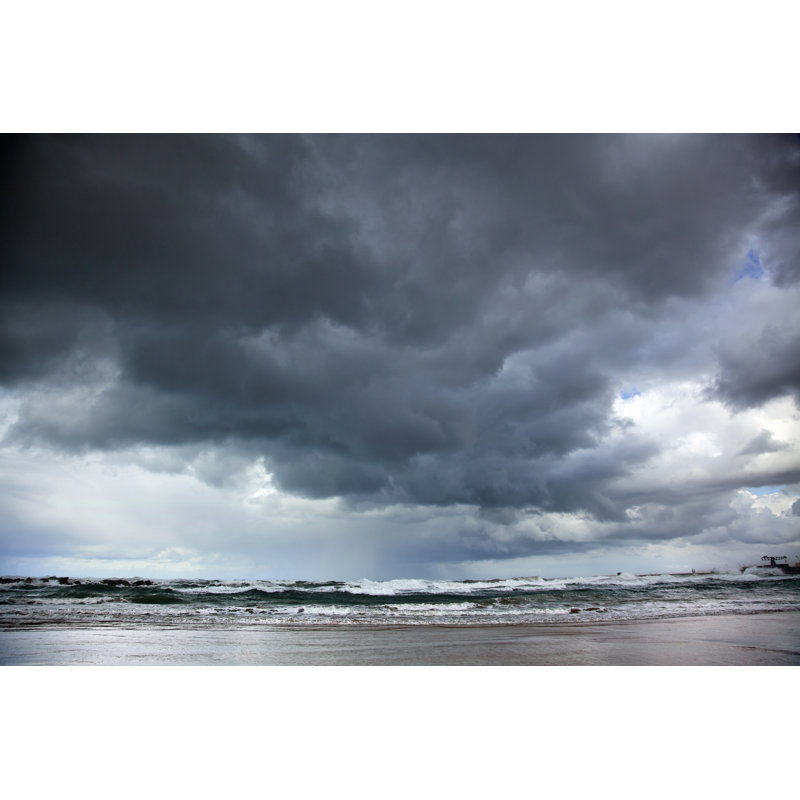 Winter Stormy Sea by Eldadcarin - Wrapped Canvas Print, 30cm H x 46cm W
