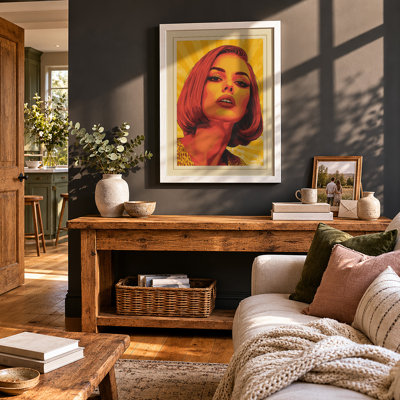 Pop Star Portrait Pop Art - Framed Print