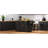 59.3" Kitchen Island With Storage 2 Pull Out Cabinet Organizers & Rubber Wood Drop Leaf, Rolling Kitchen Island With Trash Can Storage, Power Outlet, Spice & Towel Rack For Kitchen, Dining, Black-529151031