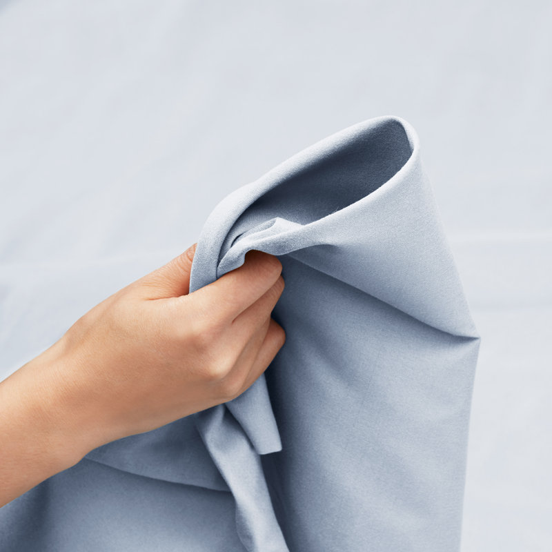 Ensemble de draps luxueux en microfibre, Bleu givré, Très grand californien