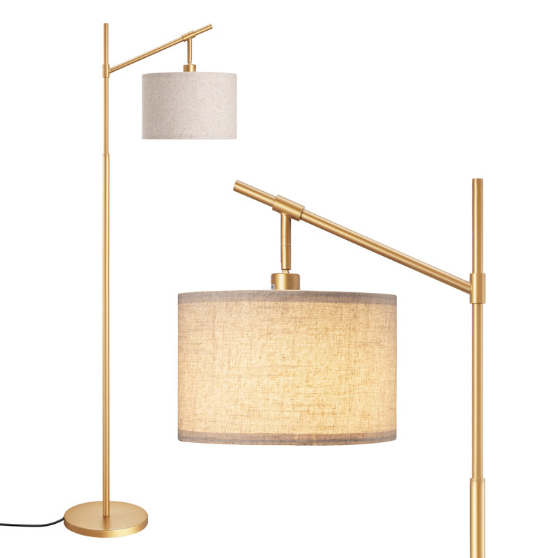 Lampe sur pied arquée 63,8 po Banty, Doré