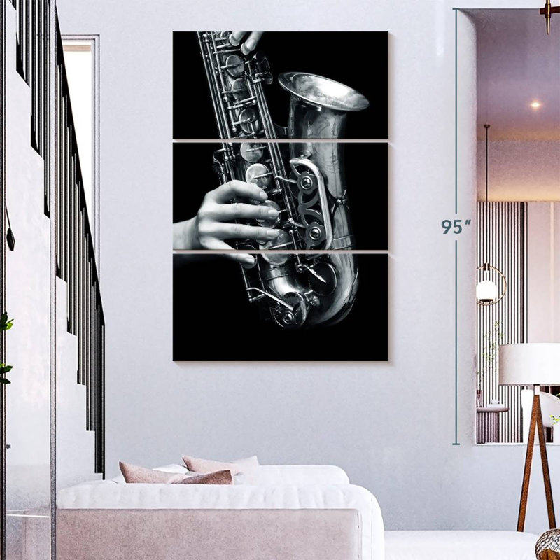 Abarca Saxophone Play, 74" H x 48" W
