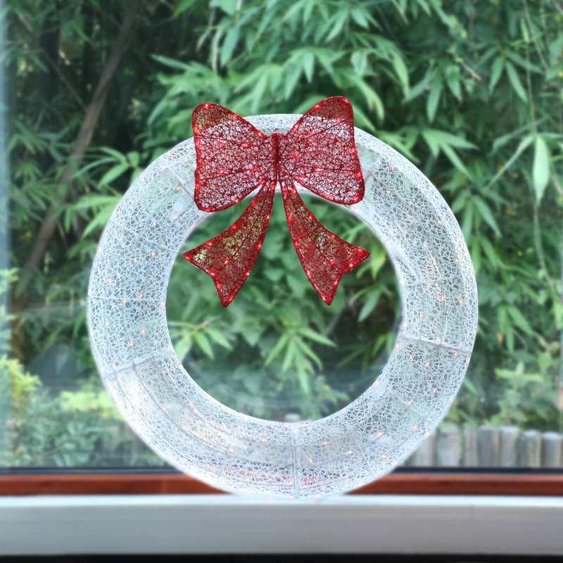 Lighted 48'' Wreath, 48" W x 48" H x 2" D