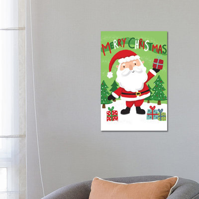 Christmas Christmas Caper by Lisa Whitebutton - Wrapped Canvas Print