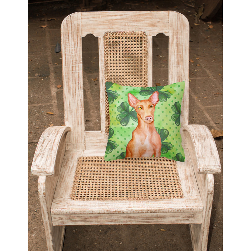 Coussin intérieur/extérieur st patrick, Chien du pharaon, 18 po x 18 po
