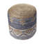 Repose-pieds 18 po en jute bleue