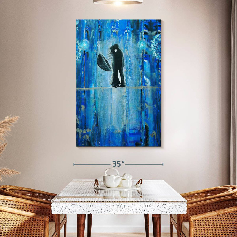 Kelan Sapphire Rain Romance, 51" H x 34" W