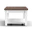 Table basse 48 po Hampton, aucun assemblage requis, finition jasmin blanchi et bois de grange-19719209