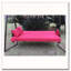 Balancelle d'extérieur en métal avec coussin réglable et baldaquin 3 places