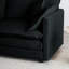 Modulaire en forme de U avec 3 repose-pieds et coussins en mousse douillette - Structure en bois de chenille avec 3 coussins de soutien modulaires réversibles