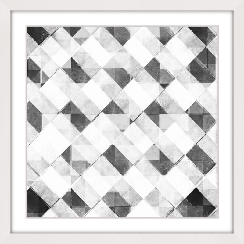 'Restricted Compilation' Framed Print, 12" H x 12" W x 1.5" D, White Framed