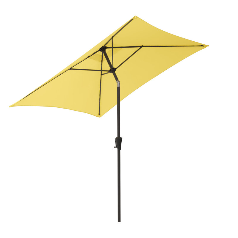 Parasol de marché carré Fidel, Jaune