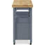 Chariot-bar avec rangement pour îlot de cuisine Gerolakkos ClickDecor Anson