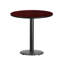 Plateau de table rond en stratifié de 24 po avec base de bar ronde de 18 po Jamey-1867976234-1867976235-1867976297