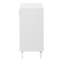 Armoire blanche moderne avec tablette réglable et 2 portes en verre, polyvalente pour la cuisine, le salon, les portes de rangement d'entrée à usage domestique - blanc, tablette, construction à long terme