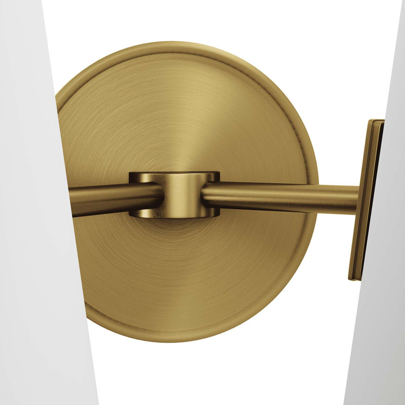 Modway Beacon 2-Light Wall Sconce, Satin Brass