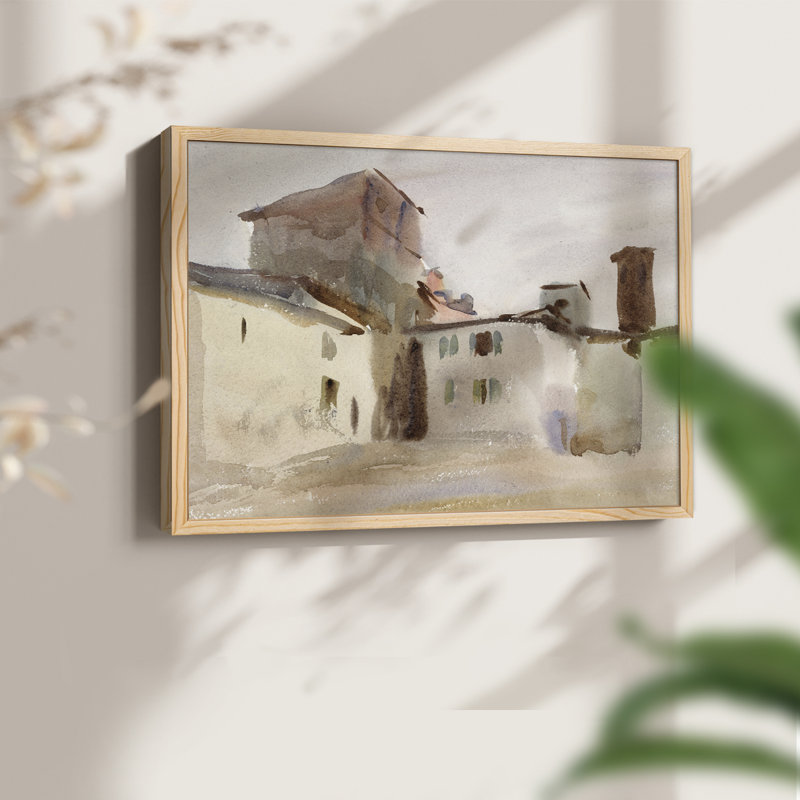 Paysages rétro-IV - reproduction encadrée - réarmable, H 8 po x l 10 po, Naturel
