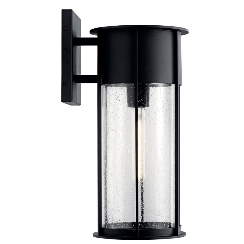 Griswalde Wall Light, 18" H x 8" W x 10" D, Black