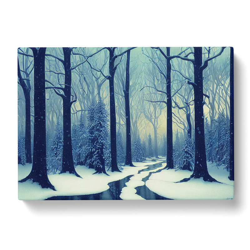Bedazzled Winter Forest - Wrapped Canvas, 50cm H x 76cm W x 3cm D