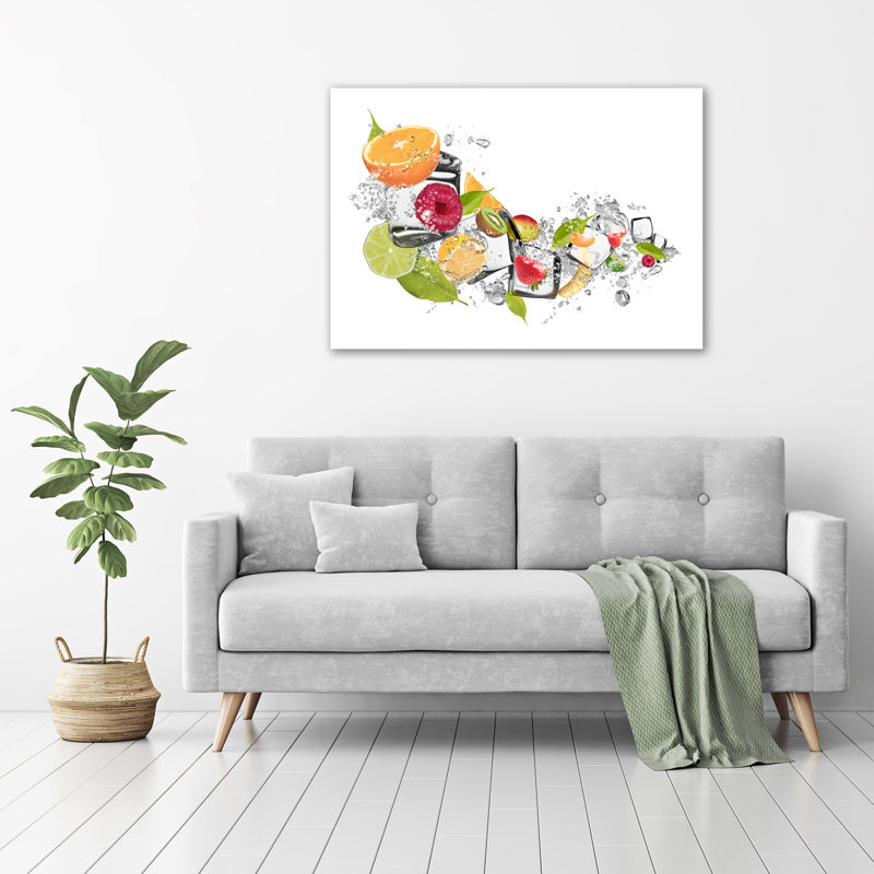 Fruit with Ice 1 Piece Wall Art on Canvas