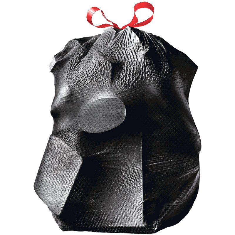 Polyethylene Plastic Trash Bags - 50 Count