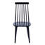 Delphina 17.3" Wide Modern Black Wood Windsor Dining Chairs-124361753