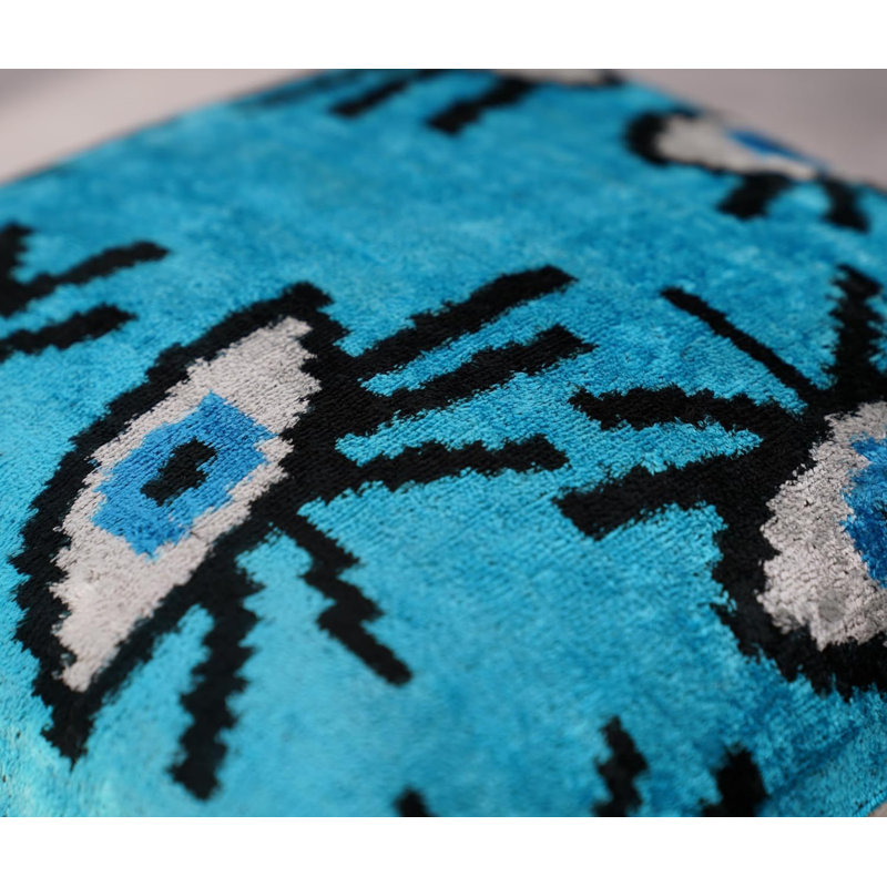 Velvet Square Pillow Cover & Insert, Teal