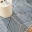 Tapis bleu marine / crème NICOLE MILLER New York-108564835