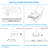 6" Ultra-Thin LED Recessed Lighting with J-Box, Air-Tight & IC Rated, Dimmable Slim Panel Downlight, 1000lm, 3000K Warm White
