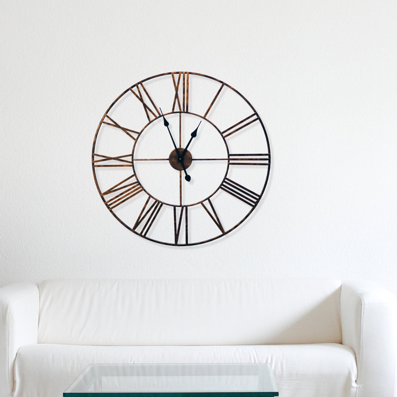 Greig Wall Clock, Copper, 73cm H x 73cm W x 3.5cm D