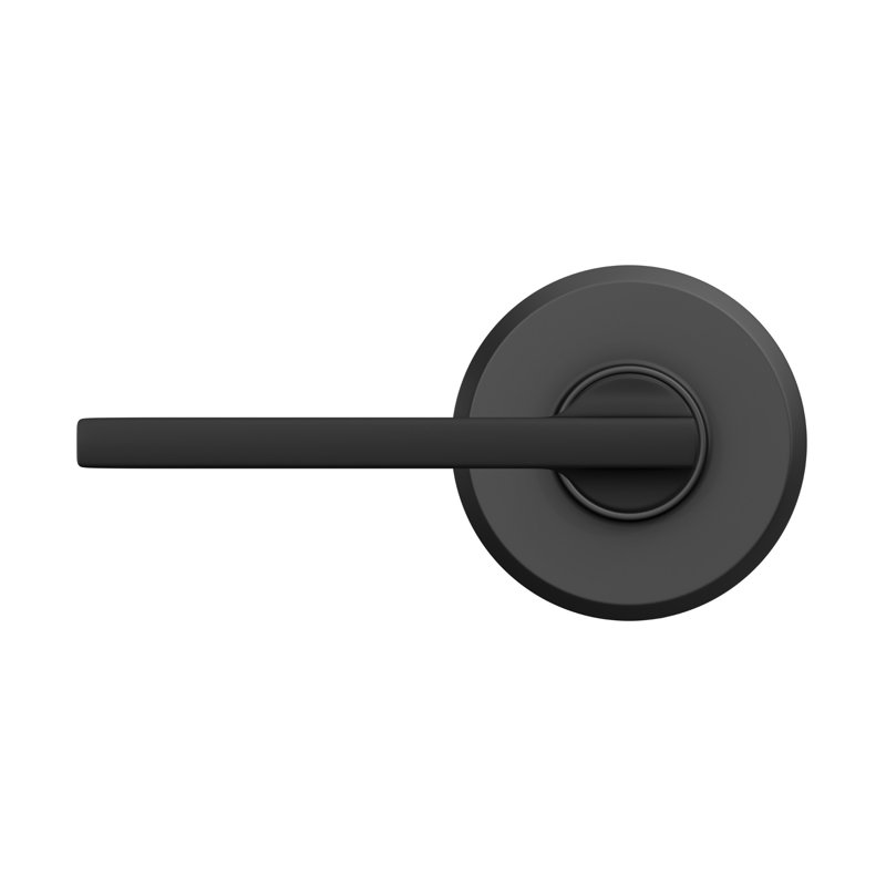 F Series Latitude Single Dummy Lever with Greyson Rosette, Matte Black