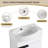 Hermanna 17" Wall Mounted Single Bathroom Vanity With Ceramic Top-309093198