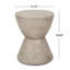 Table d'appoint d'extérieur Mgo, gris clair_70883.00