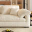 Canapé modulaire en chenille blanc-1103360749