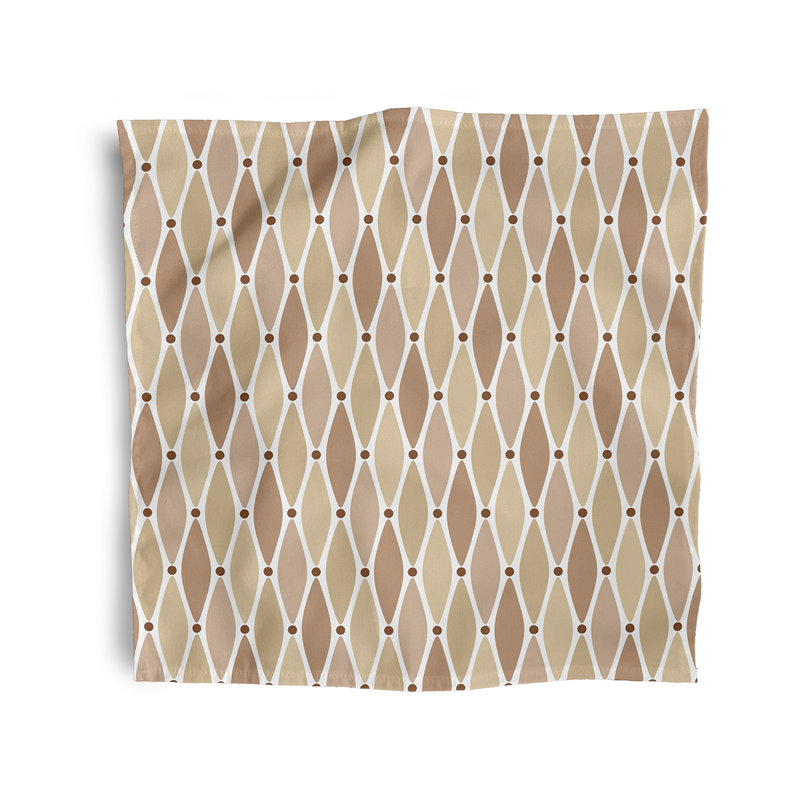 Lateisha Wavy Napkins, Taupe